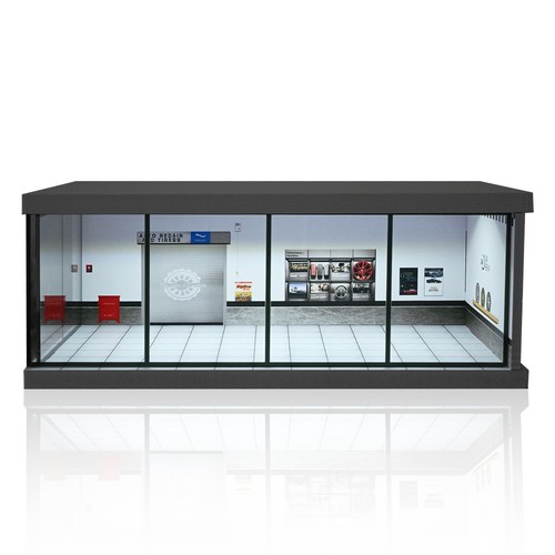 Diorama 1:64 Car Garage Model LED Lighting Parking Lot Scene Display Case Toy AU - Picture 51 of 63