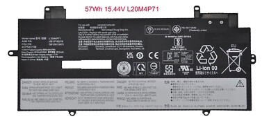極美品｜ThinkPad X1 Carbon Gen 10｜バッテリー新品同様 L20M4P71 Battery for Lenovo ThinkPad X1 Carbon Gen 10 21CB 21CC