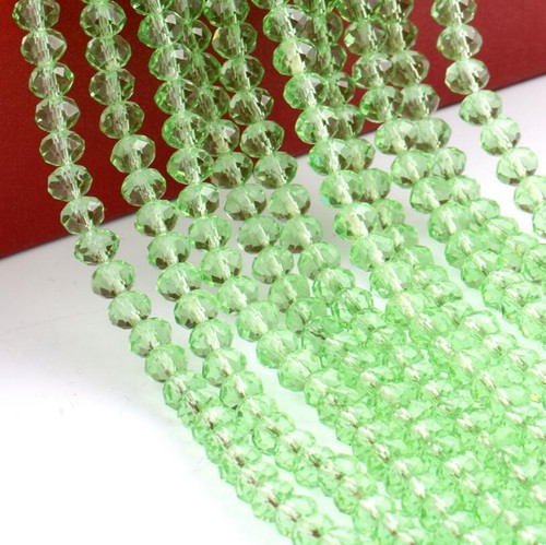 2025 New stock Faceted Rondelle Bicone Crafts Crystal Beads 6mm 45PCS S614