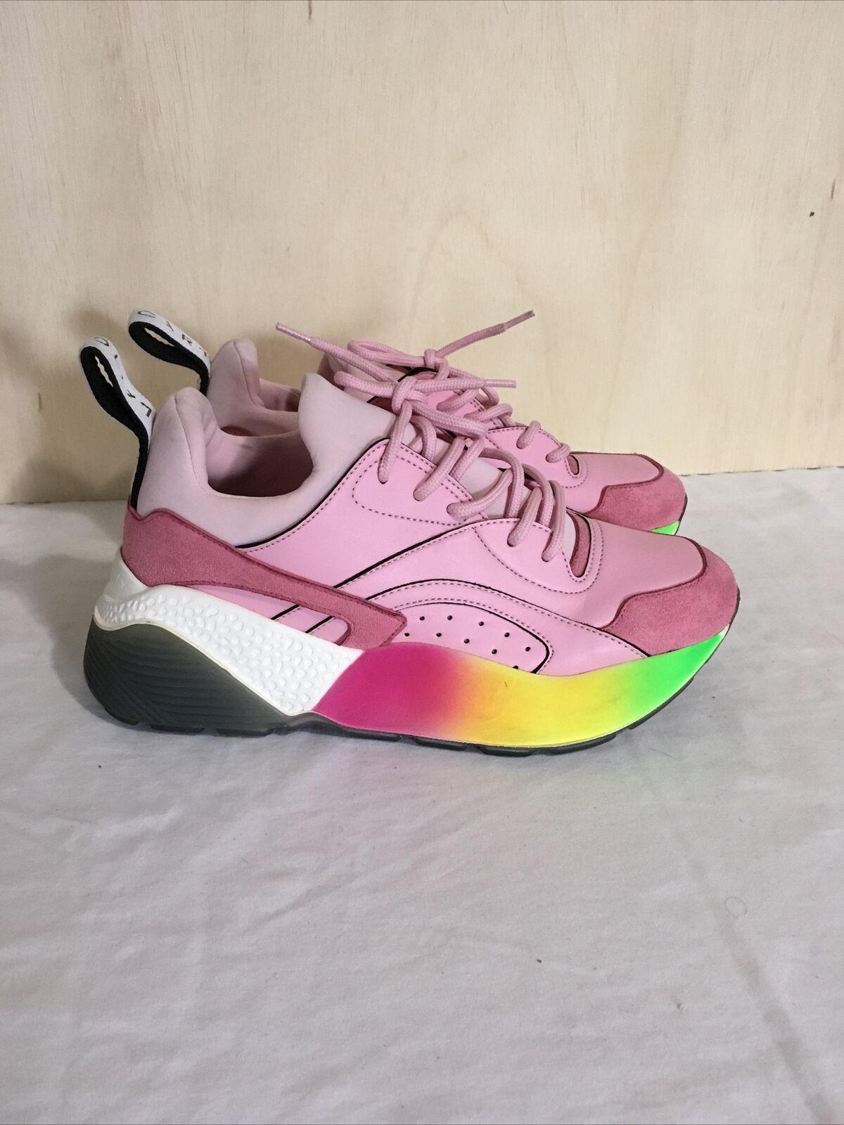 Stella Mccartney Pink sneakers rainbow eclipse sz… - image 1