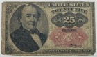 1874 25 Cent Fifth Issue Fractional Currency Note, Fr.1309, Short Thick Key