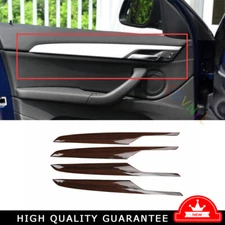 Inner Door Panel Cover Trim 4PCS Fit For BMW X1 F48 2016- 2020 2022 Wood Grain
