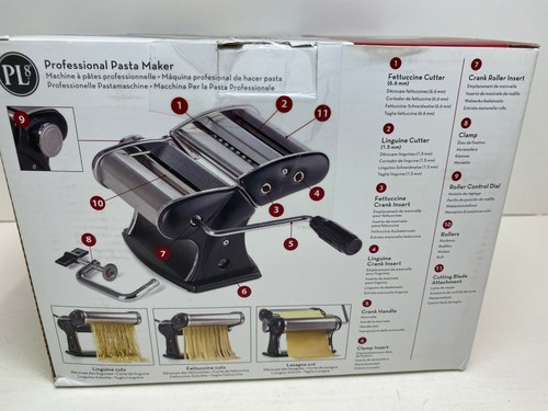 Professional Pasta Machine Maker in Black Model PL8-1590 Homemade Pasta - Picture 4 of 5