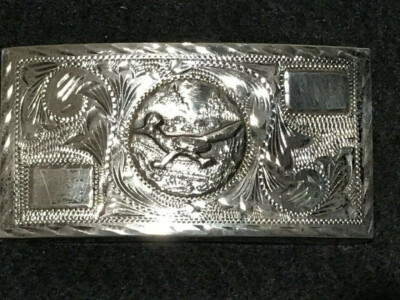 Vintage Sterling Silver Western theme with Roadrunner  display picture 3