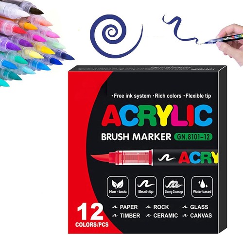 Straight Liquid Acrylic Marker Markers for Coloring Books Water-Based Valentines - Picture 43 of 56