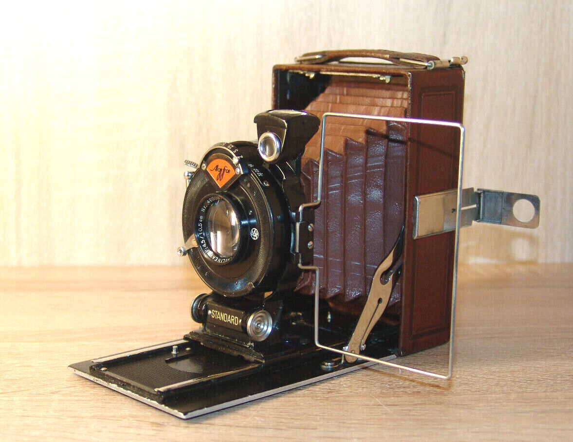 アグファ Agfa ANASTIGMAT TRILINEAR 10.5cm F4.5 蛇腹カメラ v2688