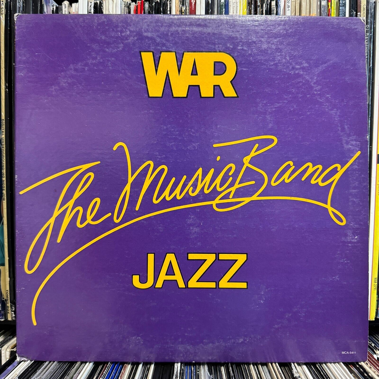 WAR - THE MUSIC BAND JAZZ (VINYL LP)  1983!!!  RARE!!!  MCA RECORDS / MCA-5411