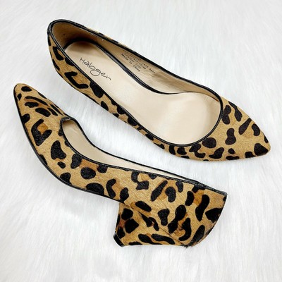 animal print low heels