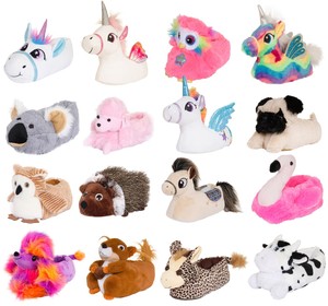 girls animal slippers