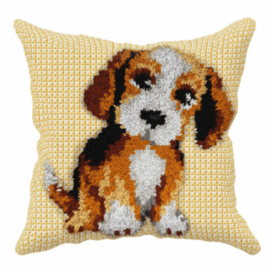 Orchidea Latch Hook Kit: Kissen: Sensory: Kleiner Hund