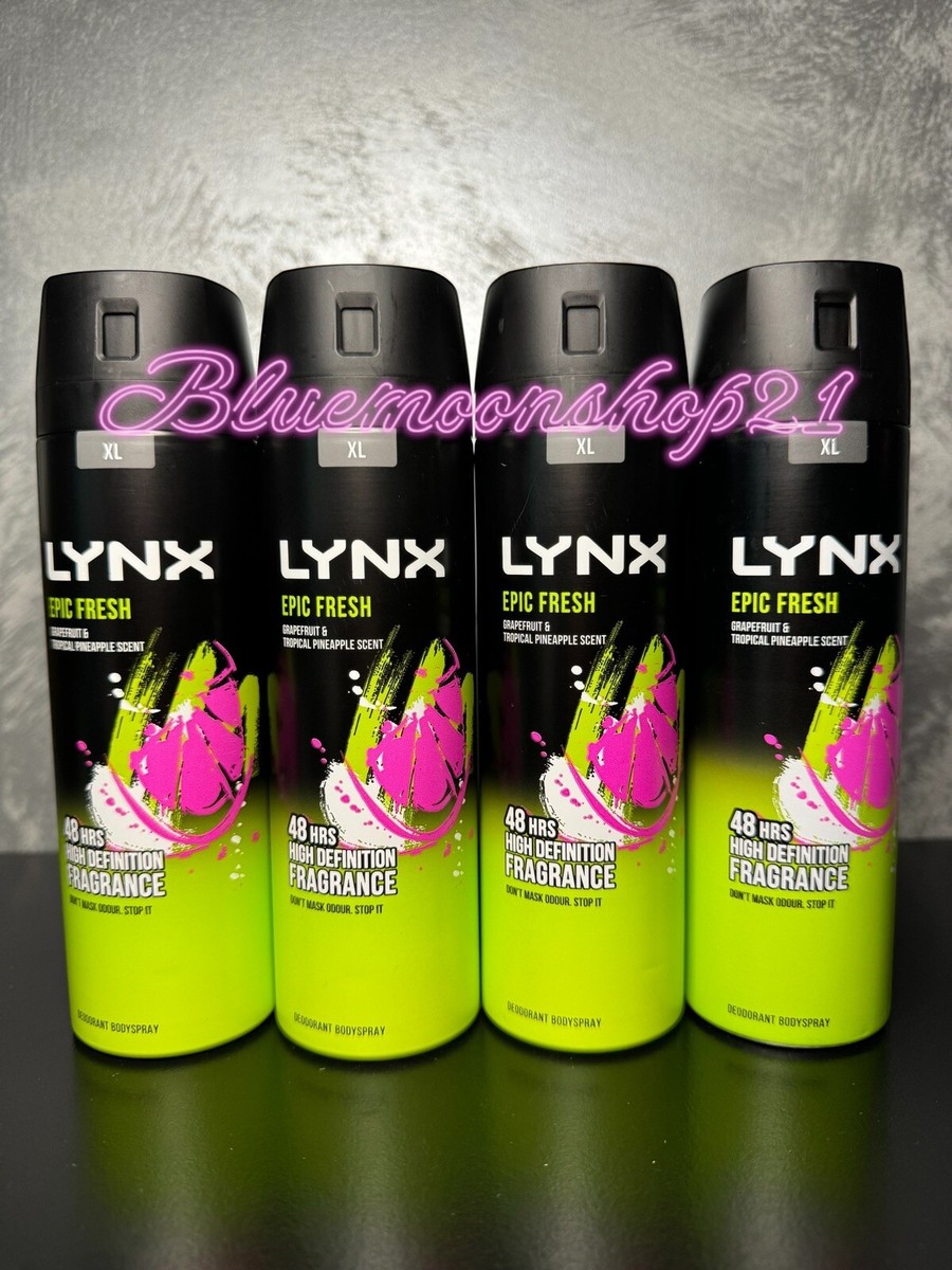 Tropical Pineapple Scent Lynx Men's Deodorant Body Spray X