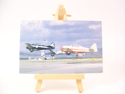 North American T-6s 1968 Reno Nevada Air Show Airplane Photograph Postcard