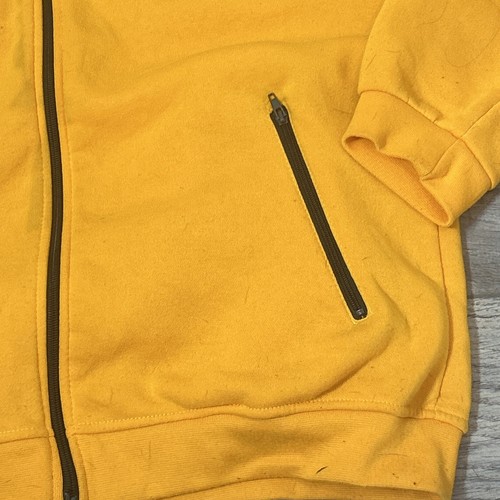 Vtg Australia Men's XL Yellow Full Zip Green Striped Long Sleeve Track Jacket - Picture 10 of 11