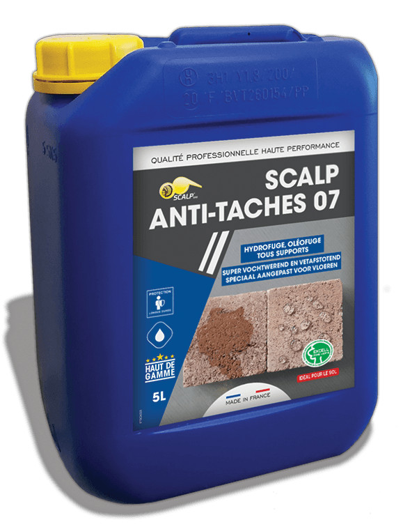 Scalp 07 hydrofuge oléofuge anti-taches 5 L stop infiltrations et graisses