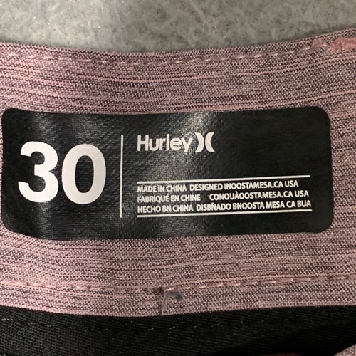 Hurley Shorts Mens Size 30 Purple 2-Way Stretch Sweat-Wicking Athletic Casual - Picture 6 of 10