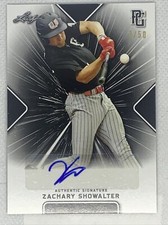 2021 LEAF PERFECT GAME ZACHARY SHOWALTER BLACK PAPER AUTO # 7/50