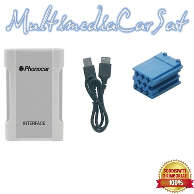 Adattatore Audio USB SD Fiat Panda 2012+ Interfaccia Radio Continental