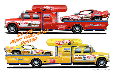 Snake and Mongoose Transporters Poster-Banner Print-017