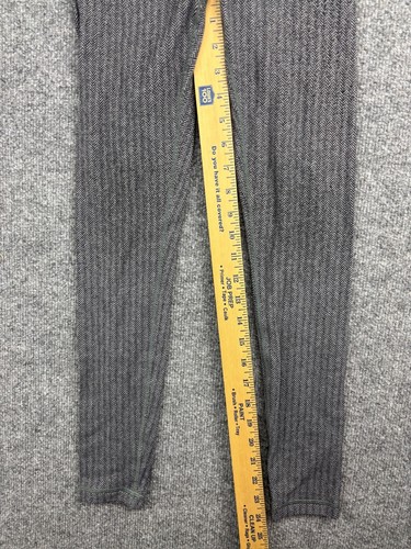 Ivivva Lululemon Skinny Leggings Girls 8 Gray Knit Herringbone Pull On Active - Picture 5 of 6