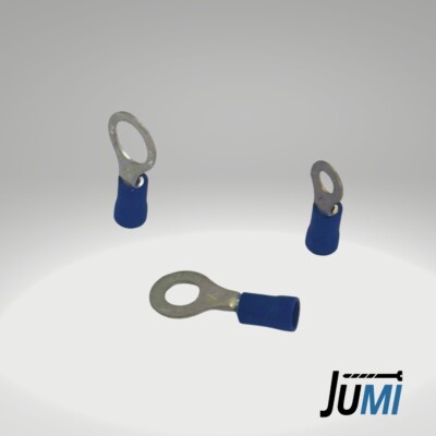 20 x Ring Cable Lug Size Blue M 8 8.0-2.5mm Insulated Spare Parts, High Quality!