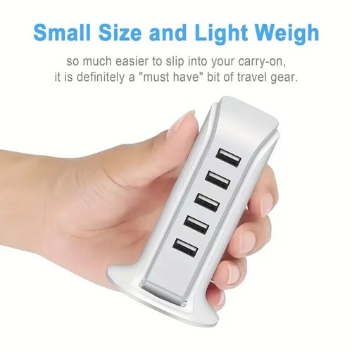Multi Port USB Charger Charging Station Desktop Hub for iPhone Samsung Universal - Picture 5 of 7
