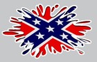 DRAPEAU SUDISTE STICKER REBEL USA BIKER GENERAL LEE AUTOCOLLANT RA020