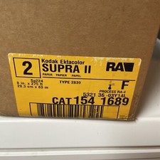 KODAK PROFESSIONAL SUPRA II - 2 ROLLS - 8  X 275  - CAT 154 1689 - F ROLL PAPER