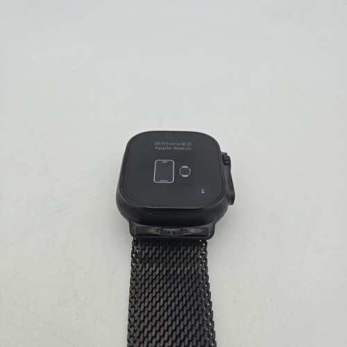 Unlocked Apple Watch Ultra 2 49MM Black Titanium Black Milanese Loop MX5V3LW/A - Zdjęcie 2 z 8