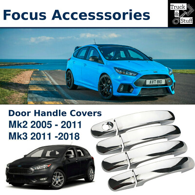 Chrom Türgriff Abdeckung für Ford Focus passt für MK2 2005-2011 Mk3 2011-2018