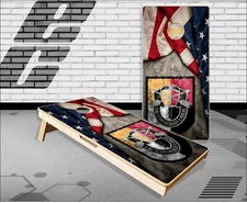 De Oppresso Liber Flag Cornhole Boards Bean Bag Toss Game