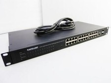 Intellinet 24-Port PoE Web-Managed Gigabit Ethernet Switch  2 SFP Ports 560559