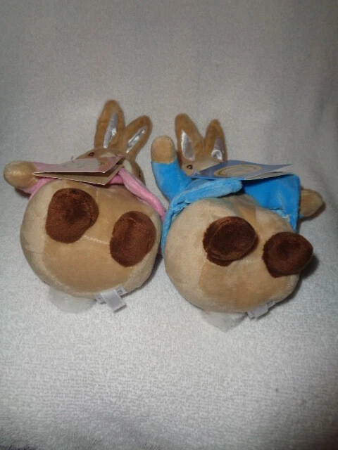 Peter Rabbit blue & Flopsy Bunny pink plush 2017 Kids Preferred Beatrix Potter - Image 3 of 4