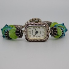 GENEVA Quartz Analog Women's Bracelet Watch Sz. 6 1/4" New Battery