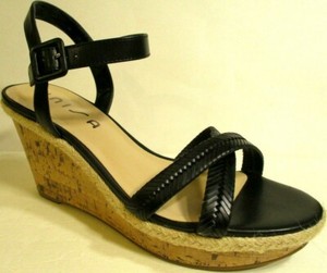 unisa black wedge sandals