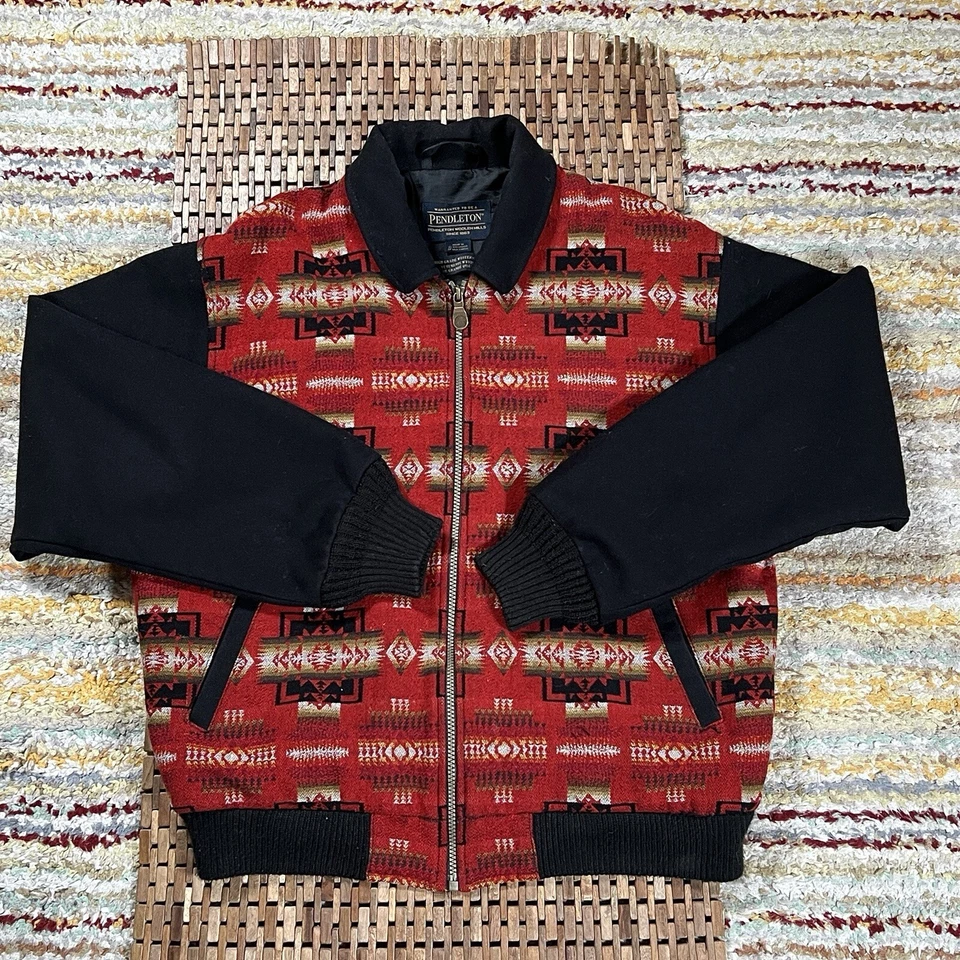 Men’s Pendleton High Grade Western Wear Navajo Aztec Wool Jacket Size Large L - Image 2 of 4