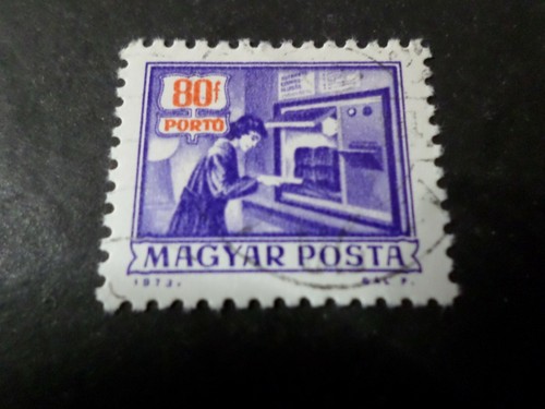 UNGHERIA 1973 Francobollo TASSA 237 Annullato, VF FRANCOBOLLO