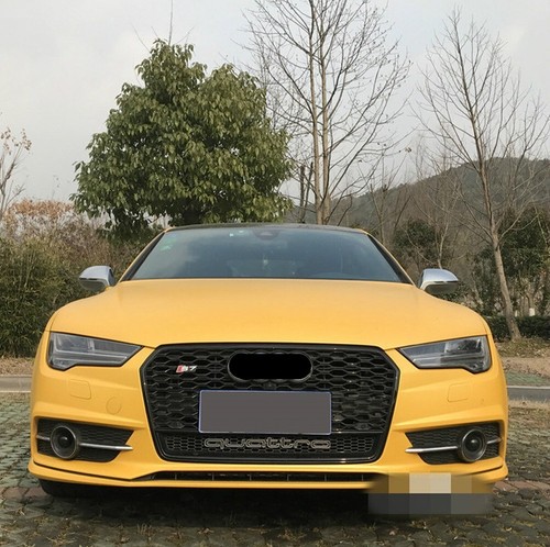 Frontgrill für Audi A7 C7.5 S7 2015-2018 Kühlergrill RS Schwarz Grill 360-Kamera - Bild 1 von 3