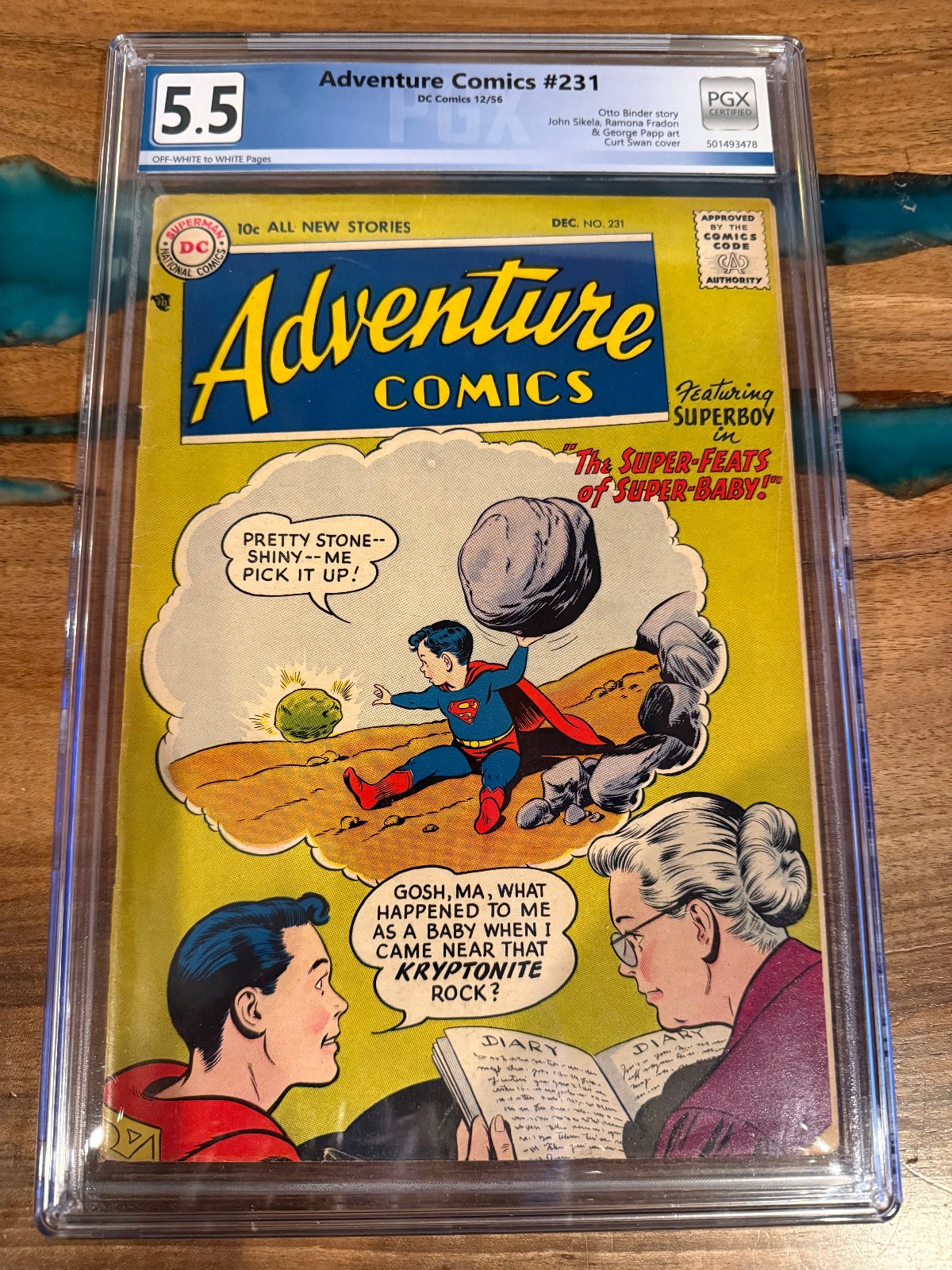 Adventure Comics #231 (DC Comic DECEMBER 1956 5.5 FINE-
