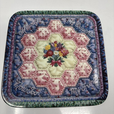 #ad The Bradford Exchange quot;Forever My Daughter Now Too My Friendquot; Quilt Plate W COA $22.95