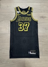 Lakers kostas antetokounmpo Team Issued Finals Black Mamba Lore Pro Cut Jersey