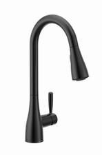 Moen 87260BL Doherty One-Handle Pull-Down Sprayer Kitchen Faucet in Matte Black
