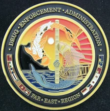 Drug Enforcement Administration DEA Bangkok Thailand Challenge Coin