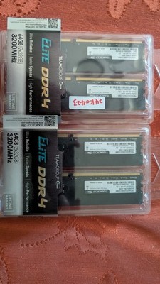 TEAMGROUP Elite DDR4 128GB (4x32GB) 3200MHz DIMM 288-Pin Memory Kit