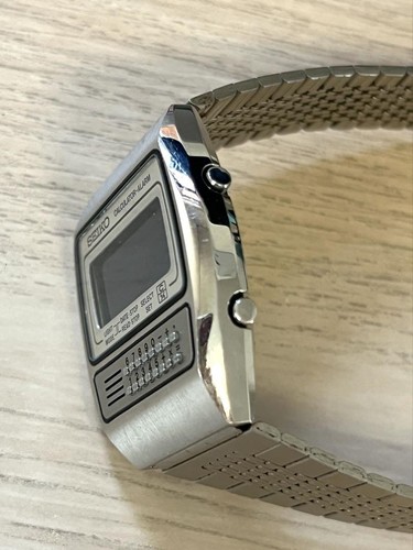 SEIKO Calculator Alarm C359-5000 Vintage Digital Men's Wristwatch - Picture 8 of 10