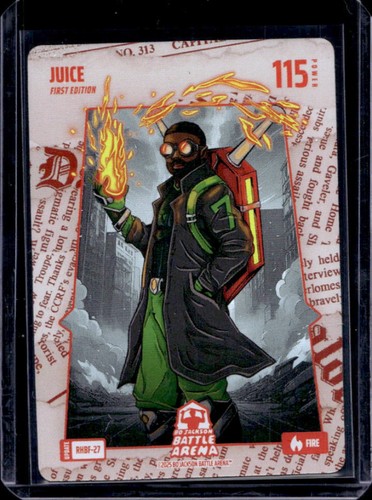2025 Bo Jackson Battle Arena First Edition Juice Fire #RHBF-27