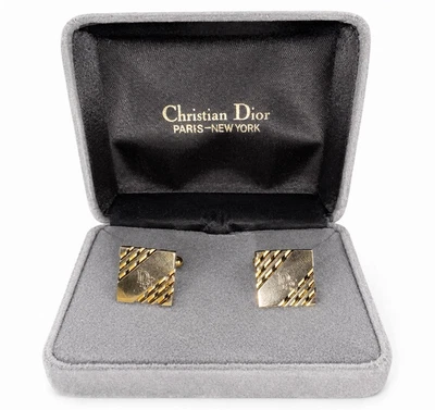 Dior Gold Cufflinks for Men for sale | eBay display picture 3