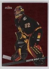 2025-26 Upper Deck Fleer Ultra Medallions Ruby Red 17/50 Dustin Wolf #M-21 0x7o