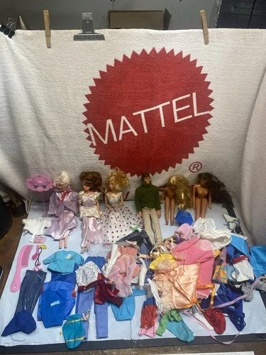 Vintage Barbie And Ken Dolls, Clothes And Accessories Huge Lot Collection