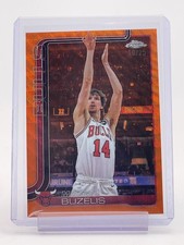 MATAS BUZELIS 2025-2026 TOPPS CHROME ORANGE WAVE REFRACTOR /25 #231 Q6383