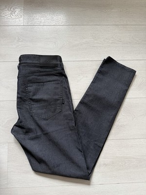 Hugo Boss Black Label Hose Keith Anthrazit Gr. 32/34 Chino Stoffhose Tapered Fit
